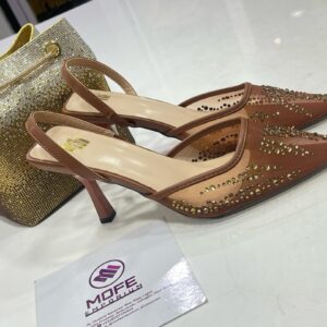 Big feet shoe  Bronze color