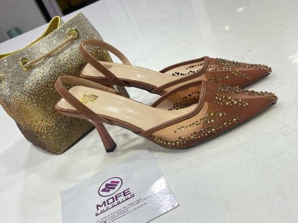 Big feet shoe  Bronze color