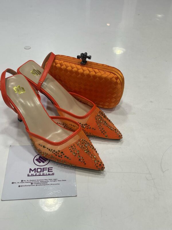 Big feet shoe  Light orange color